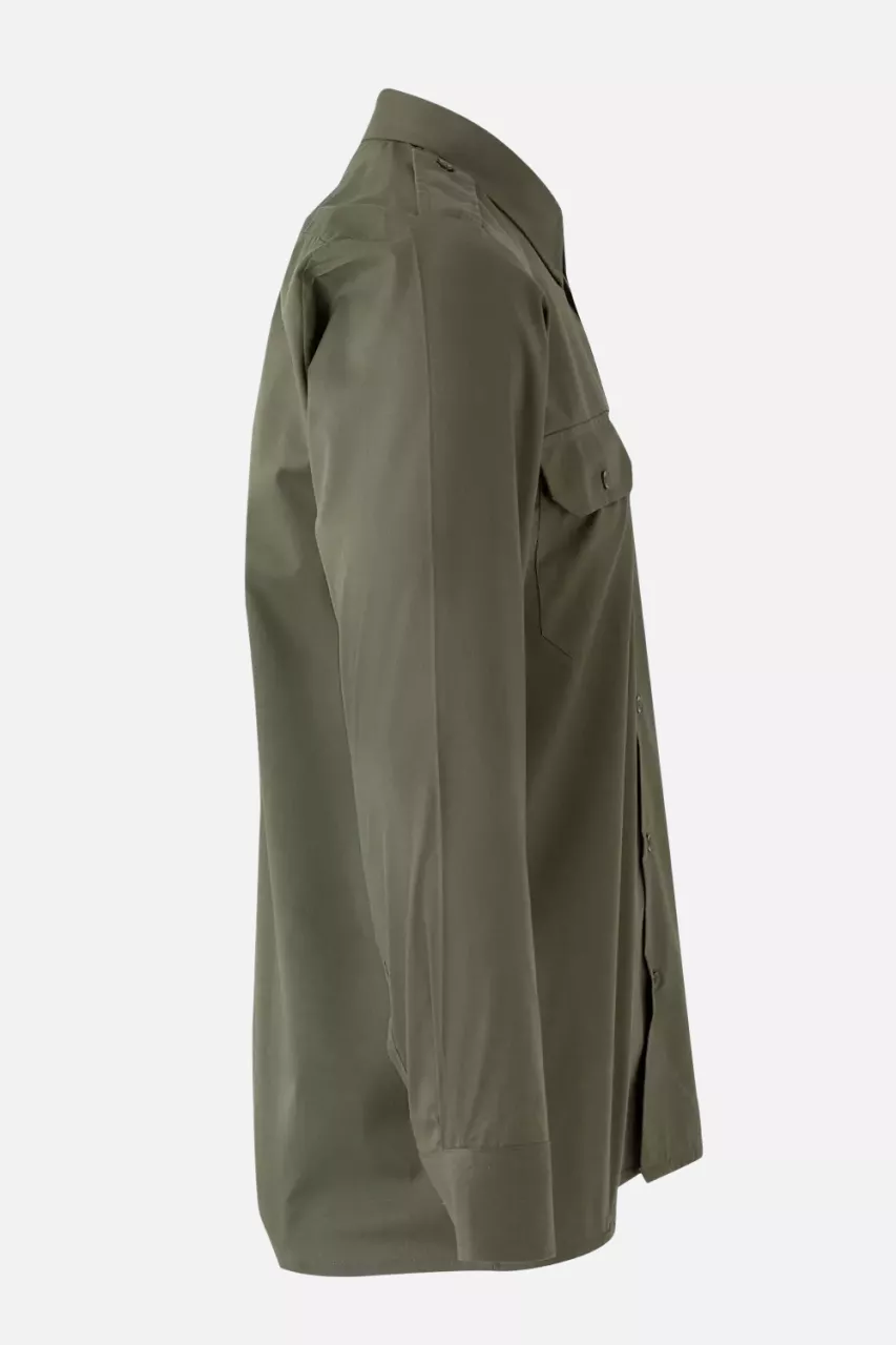Velilla 530-03, Long Sleeved Work Shirt, Khaki Green, image 4, gallery thumbnail