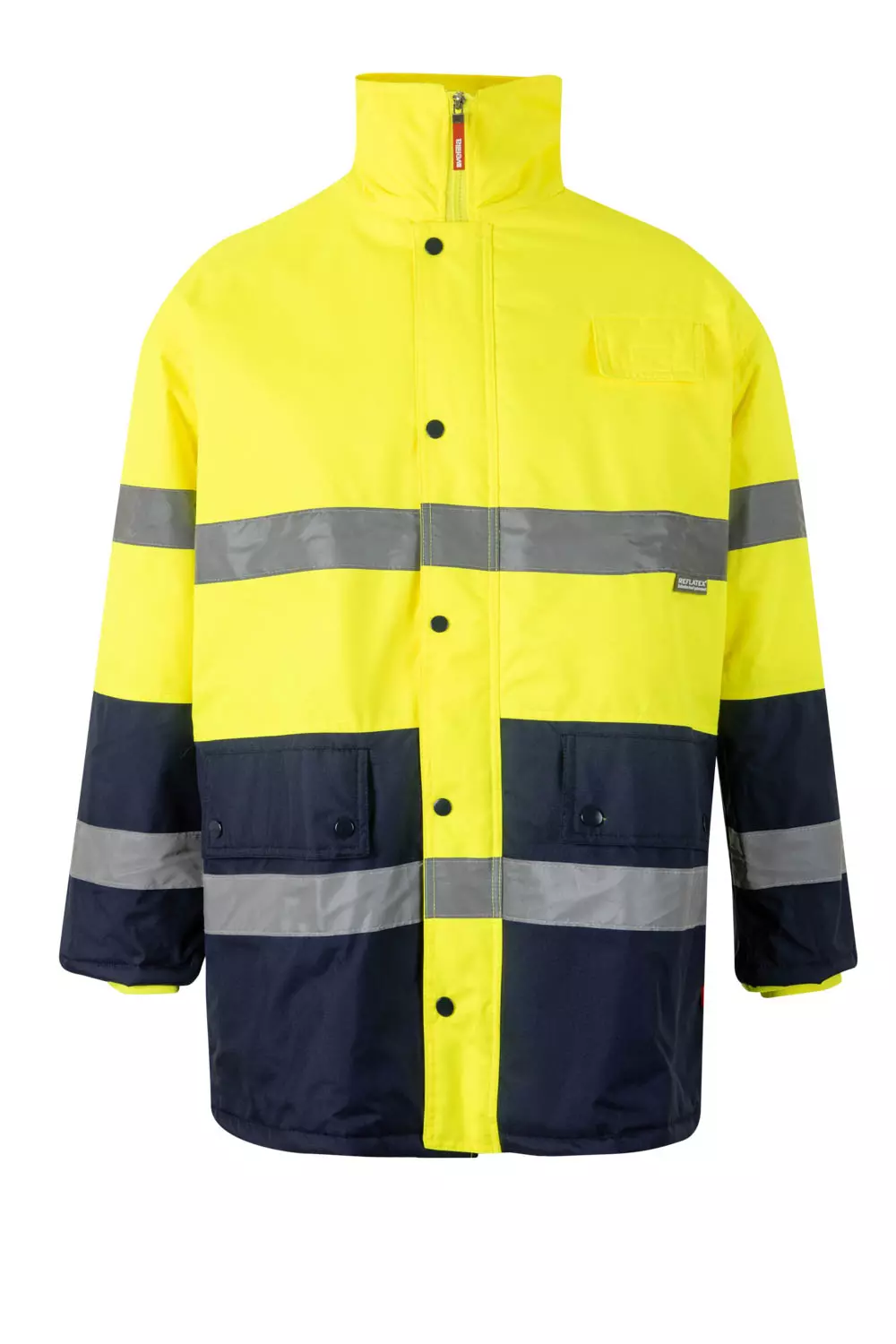 Velilla 0166-01-20, Warnschutzjacke, Marineblau/Warngelb