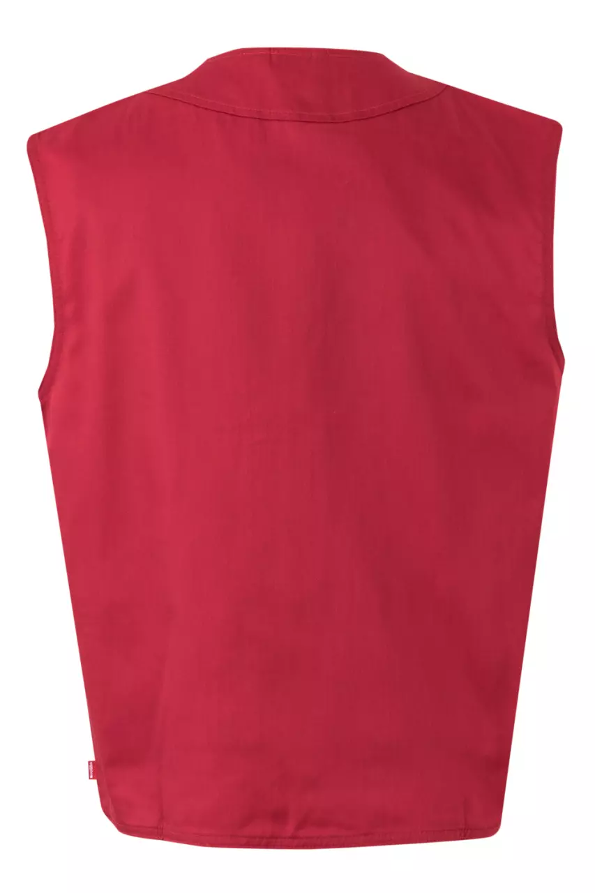 Velilla 105901-12, Work Vest, Red, image 3, gallery thumbnail