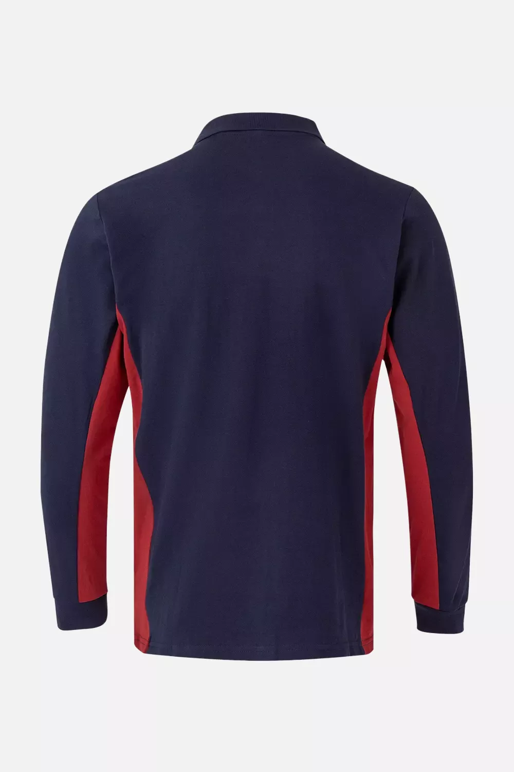 Velilla 105514-61-12, Long Sleeved Polo Shirt, Navy Blue/Red, image 2