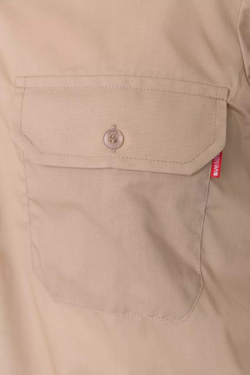 Velilla 530-06, Langarm-Arbeitshemd, Beige, image 4, gallery thumbnail