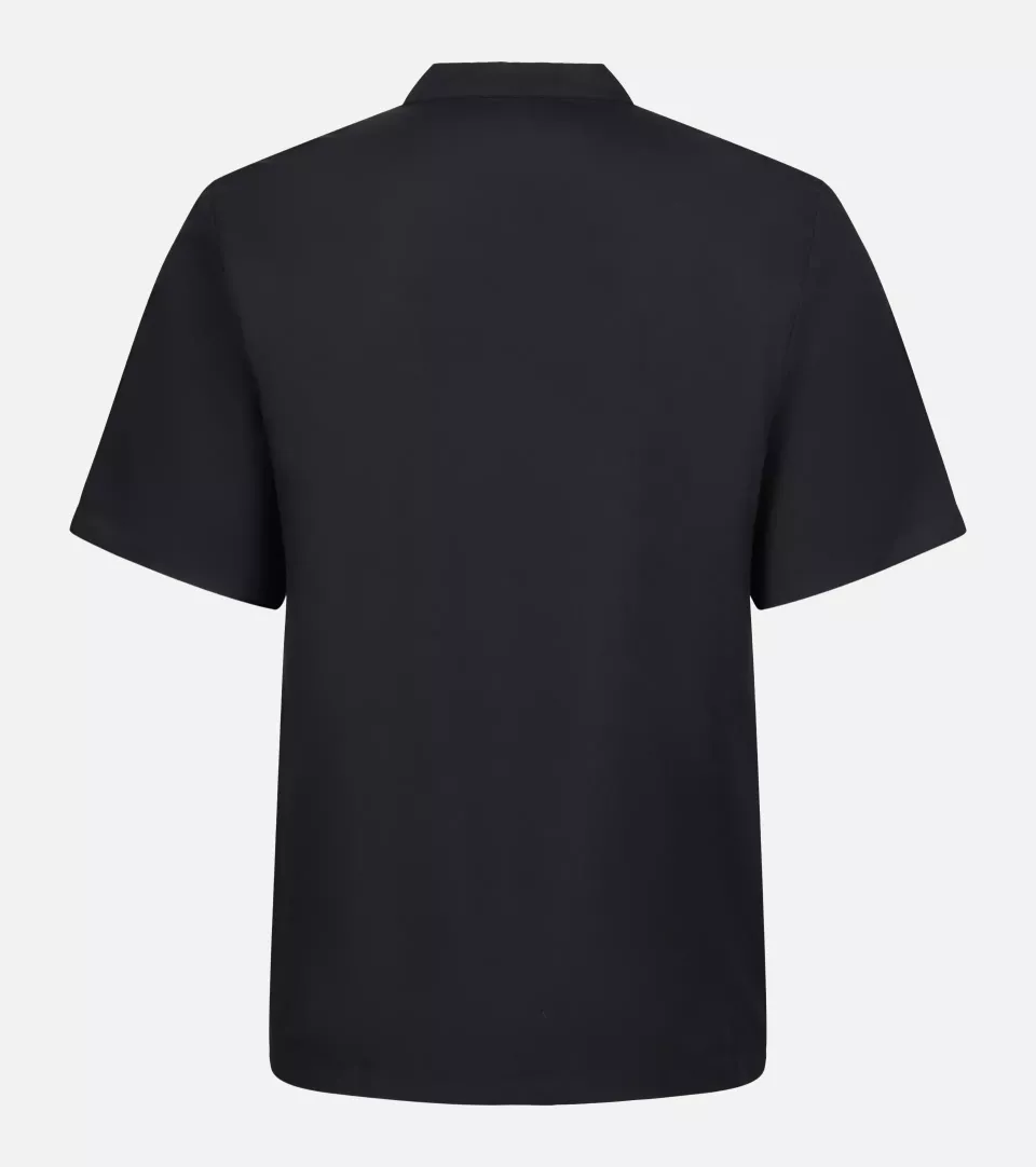Velilla 432-00, Short-Sleeved Chef Jacket, Black, image 2, gallery thumbnail