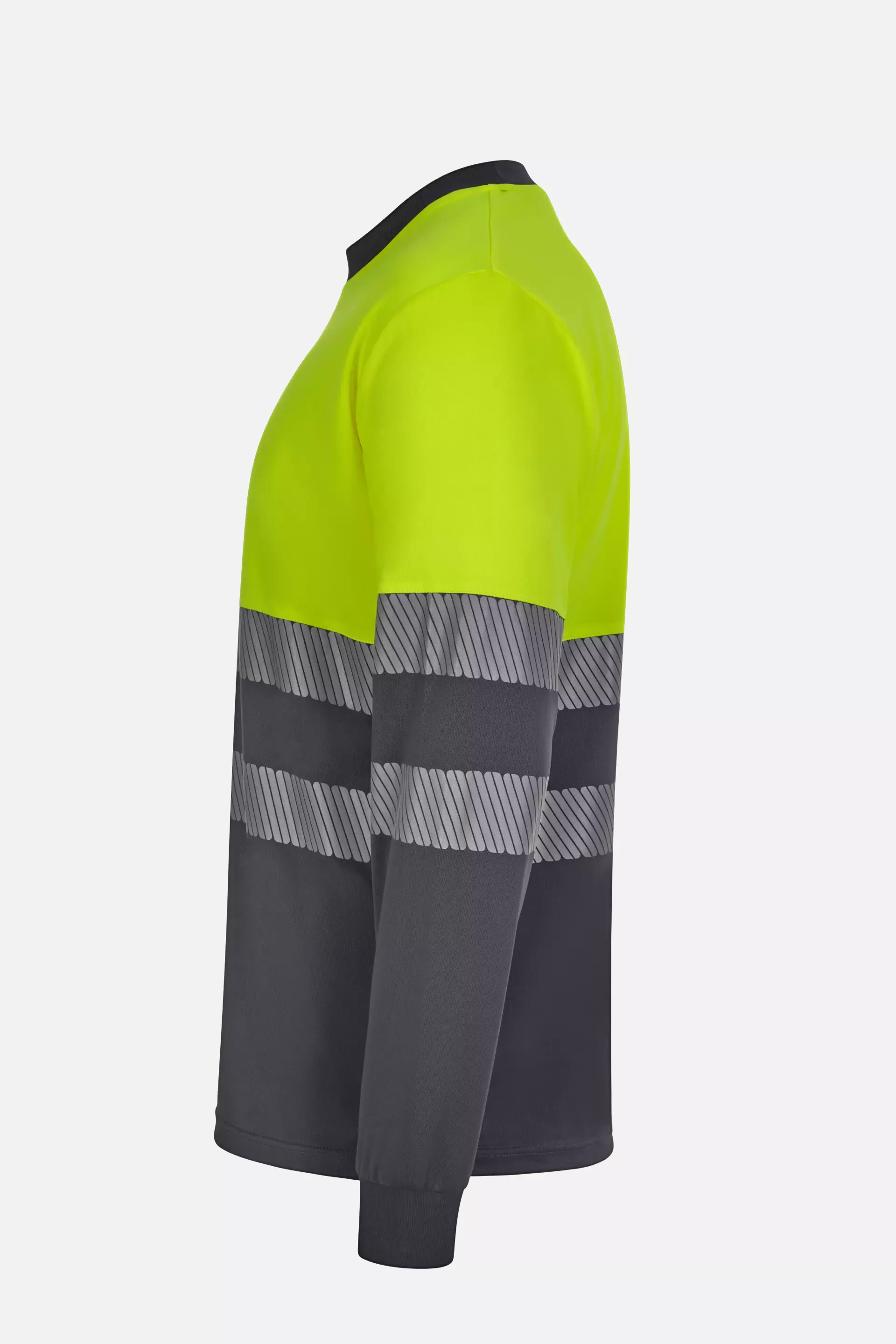 Velilla 305635-08-20-2, Warnschutz-Langarm-T-Shirt, Größe 4XL/5XL, Grau/Warngelb, image 2