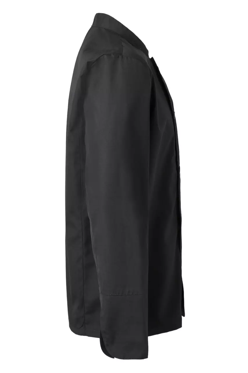 Velilla 434-00, Long Sleeved Chef Jacket, Black, image 3, gallery thumbnail