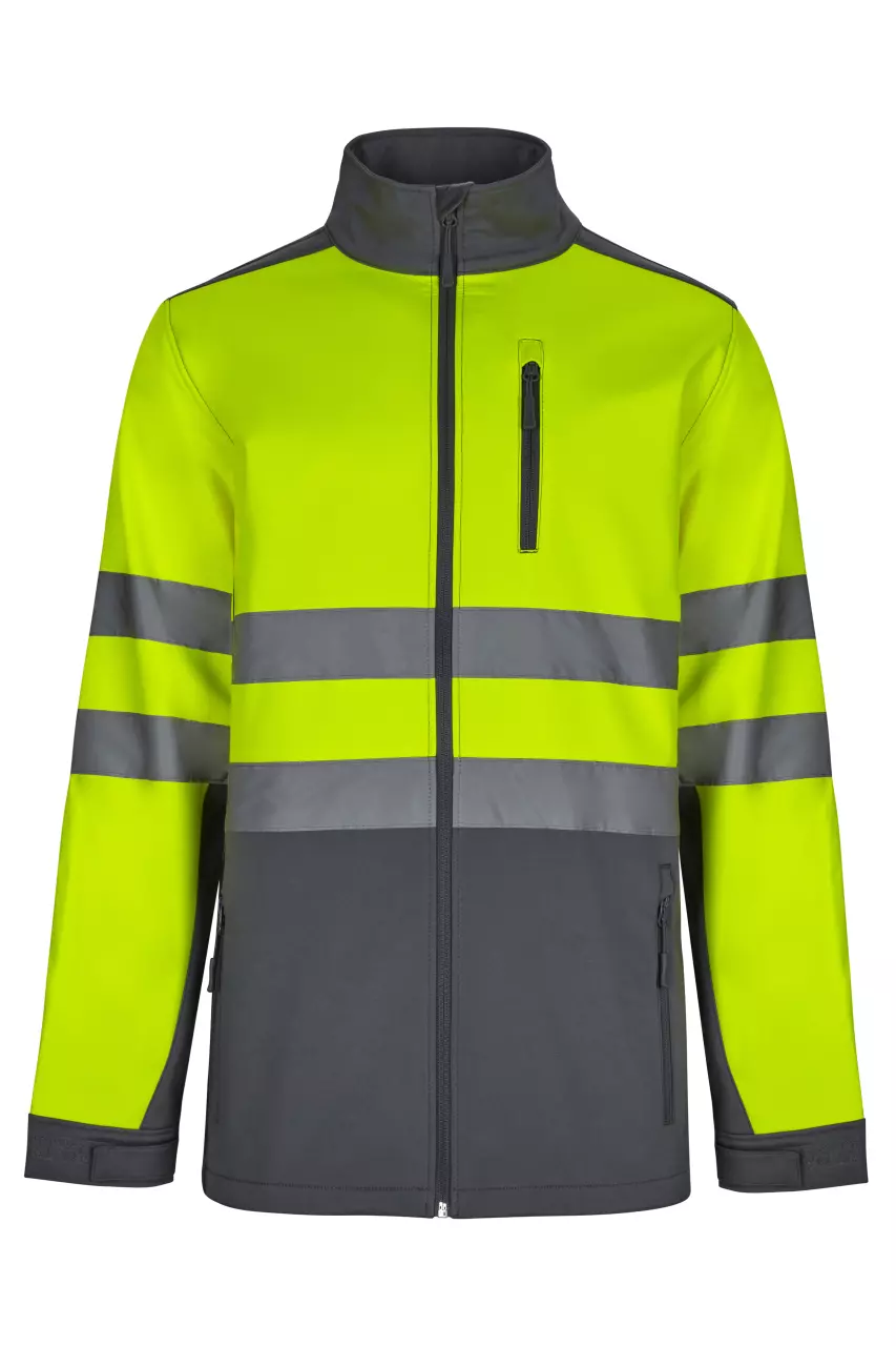 Velilla 306006-08-20-2, High-Vis Jacket, Size 4XL/5XL, Grey/Hi-Vis Yellow, image 1, gallery thumbnail