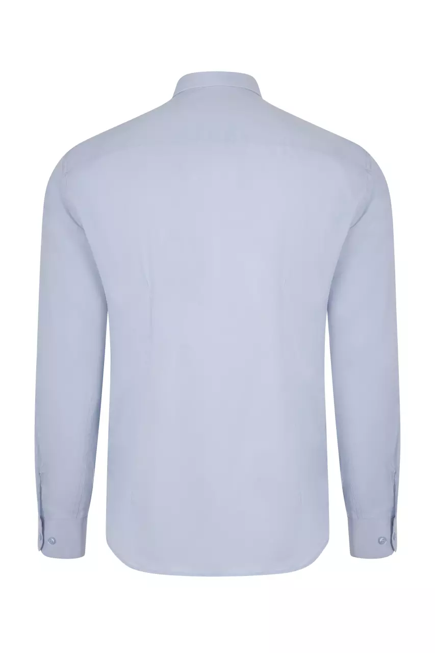 Velilla Long Sleeved Work Shirt, Sky Blue
