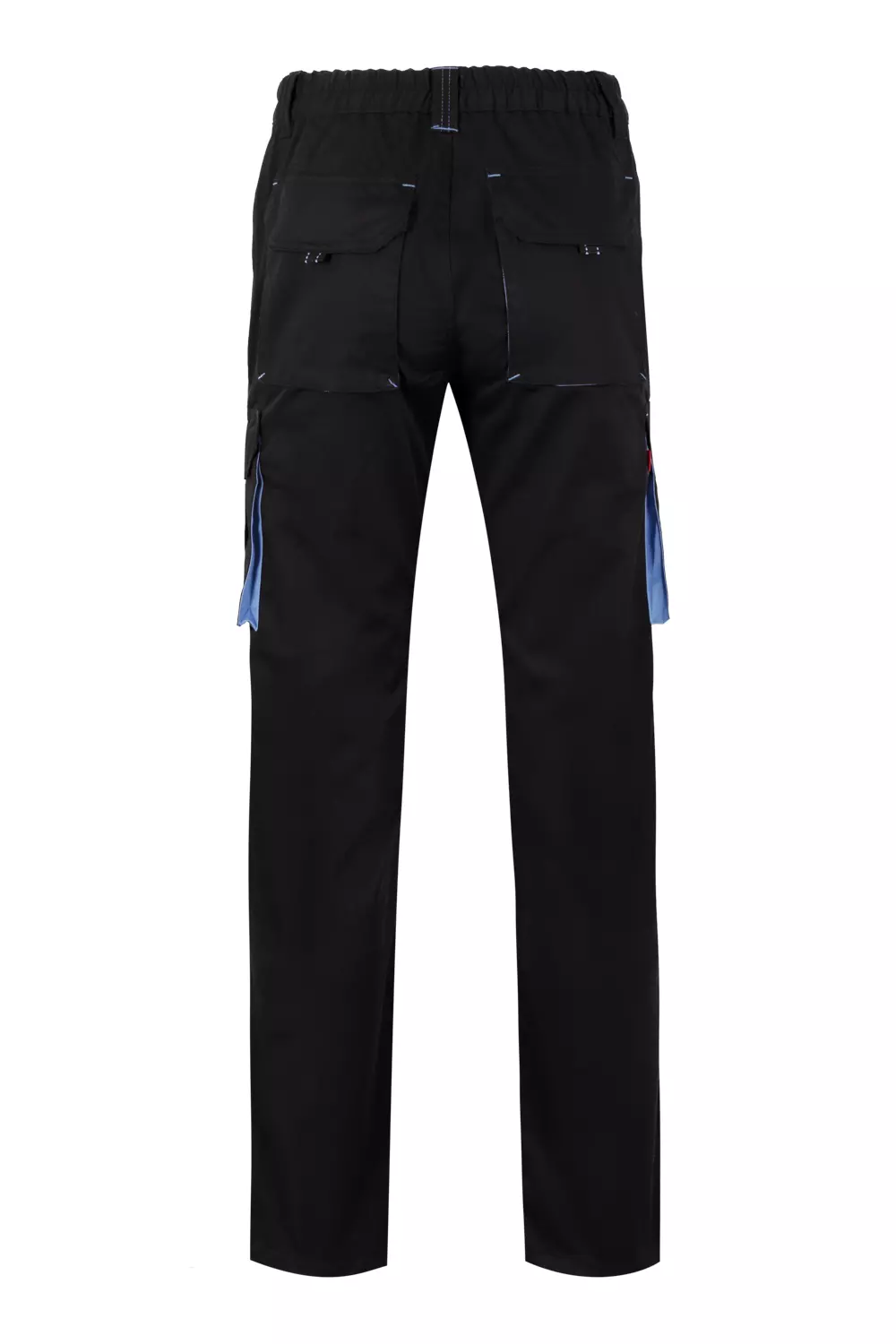 Velilla 103024S-00-05, Work Trousers, Black/Sky Blue, image 7