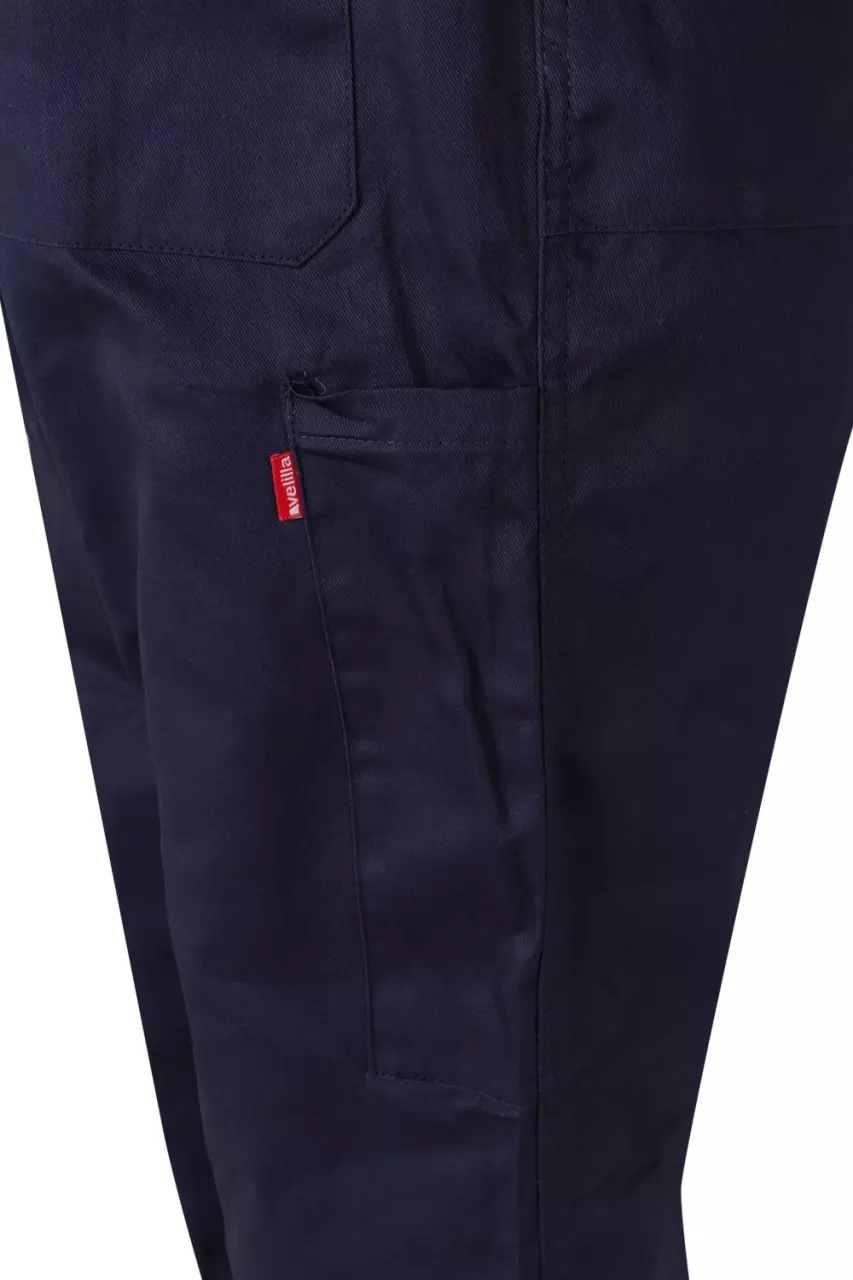 Velilla 208-01, Work Overall, Marine Blue, image 4, gallery thumbnail