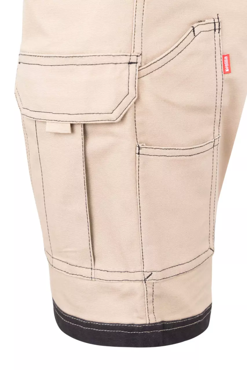 Velilla 103029S-46-00, Work Shorts, Sand Beige/Black, image 5, gallery thumbnail