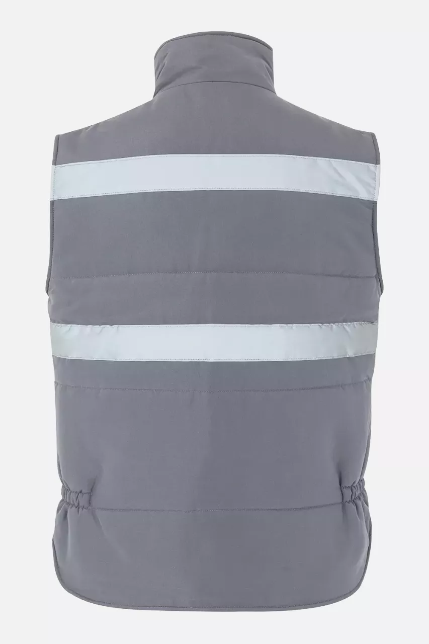 Velilla 205904-08, Padded Work Vest, Grey, image 5, gallery thumbnail