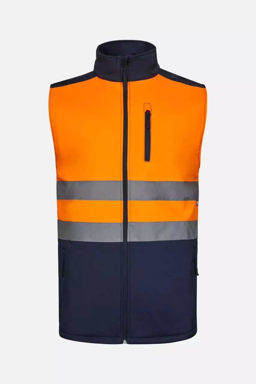 Velilla 305906-61-19-2, Warnschutzweste, Größe 4XL/5XL, Marineblau/Warnschutz-Orange, image 1, gallery thumbnail