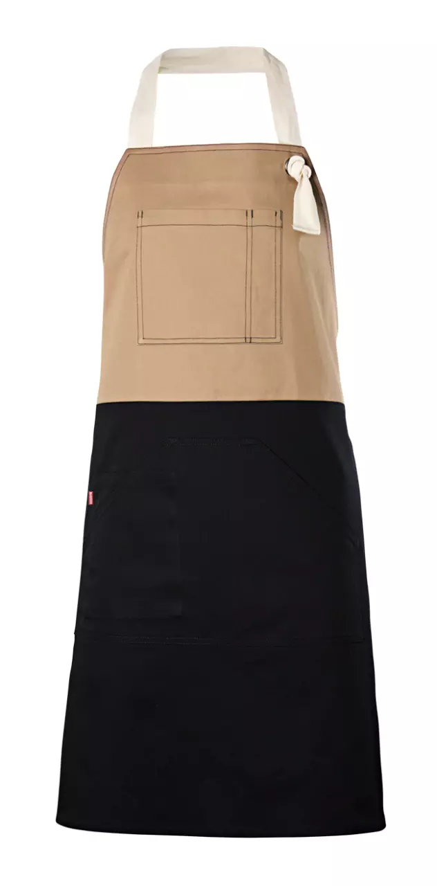 Velilla Work Apron, Beige/Black