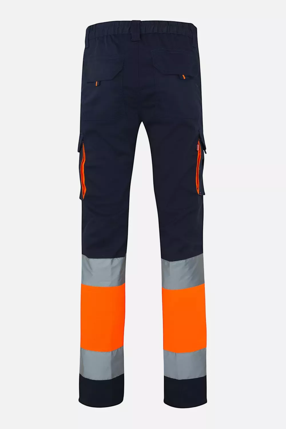 Velilla 303002S-61-19-2, High-Vis Work Trousers, Size 4XL/5XL, Navy Blue/Hi-Vis Orange, image 4