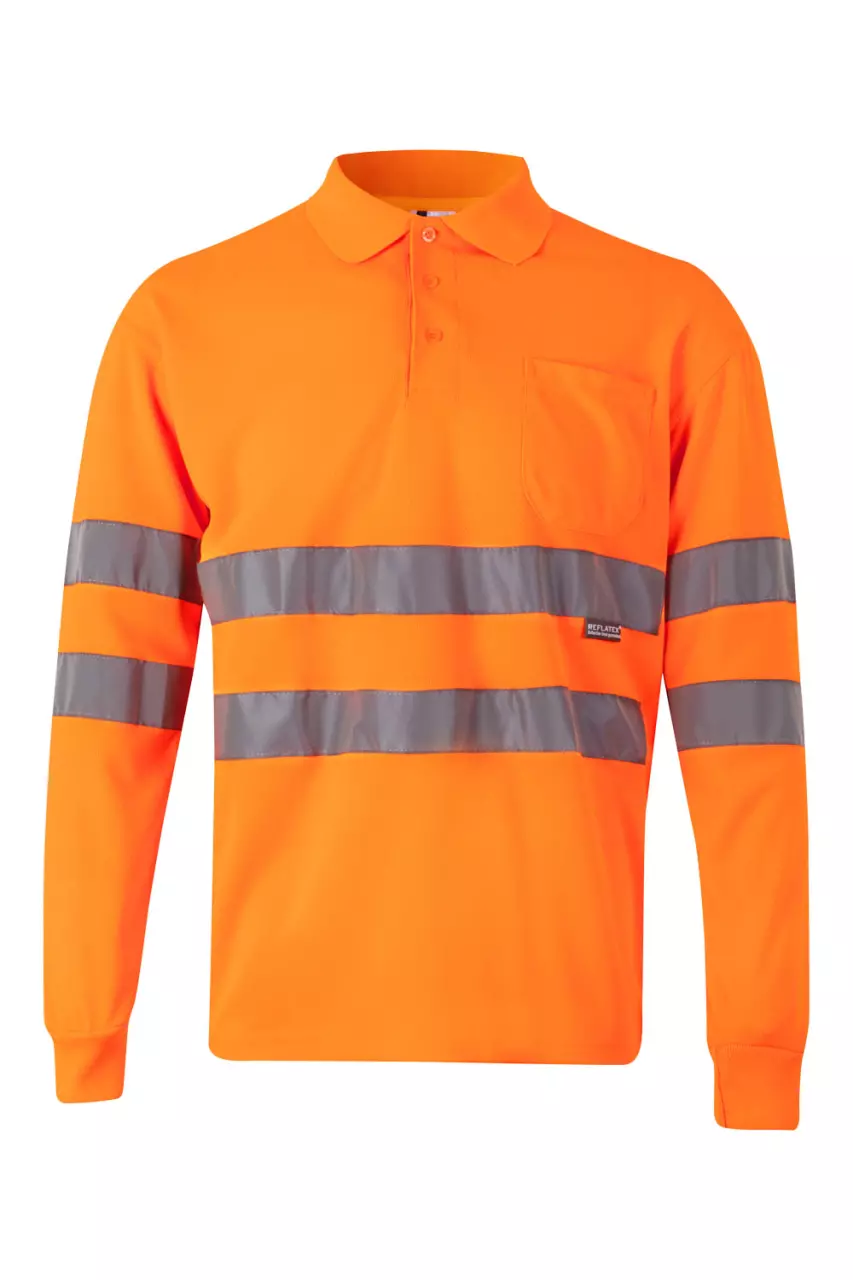 Velilla 174-19-2, High-Vis Polo Shirt, Size 4XL/5XL, Hi-Vis Orange, image 1, gallery thumbnail