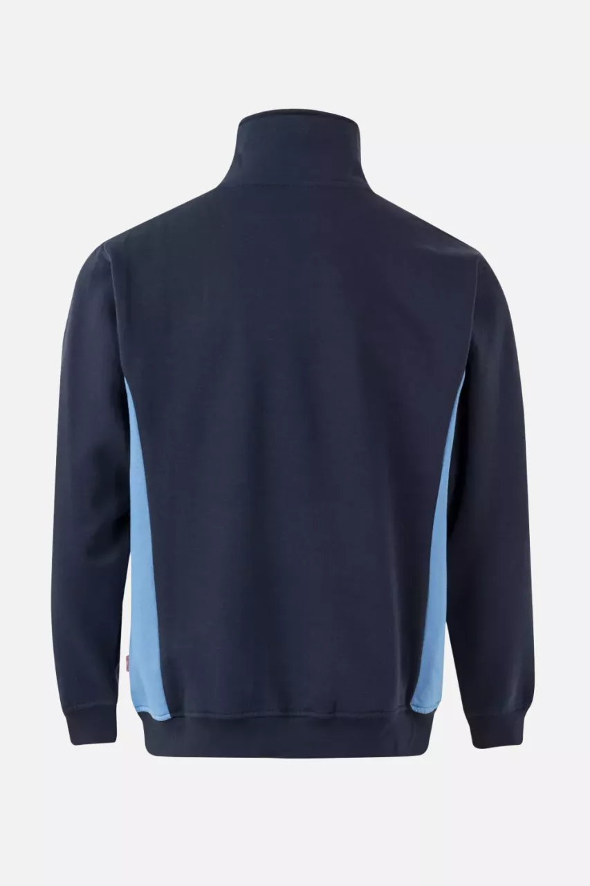 Velilla 105704-61-05, Work Sweatshirt, Navy Blue/Sky Blue, image 4, gallery thumbnail