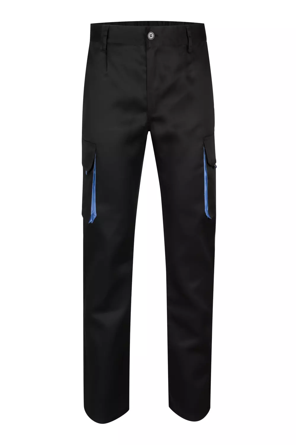Velilla 103004-00-05, Work Trousers, Black/Sky Blue