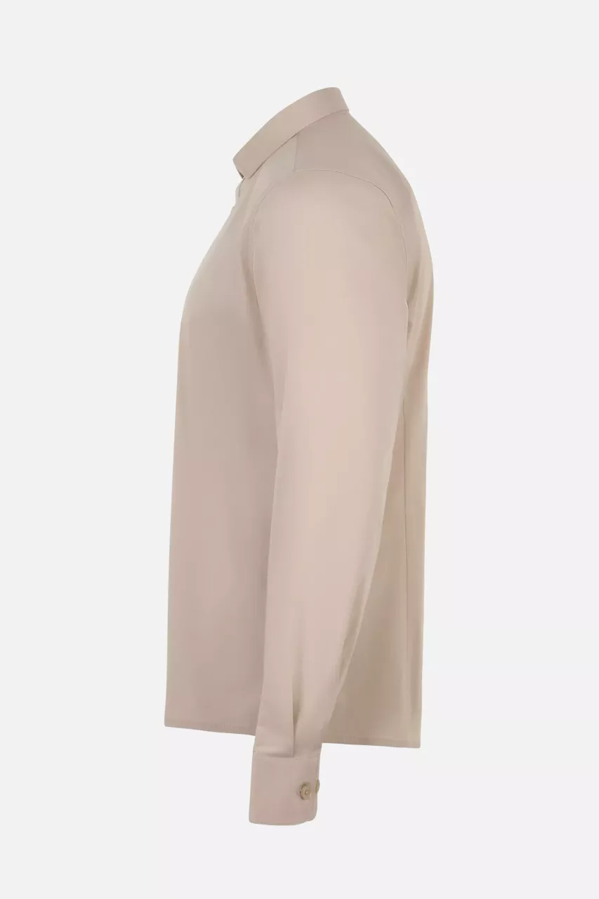 Velilla 405009-47, Long Sleeved Work Shirt, Light Beige, image 4, gallery thumbnail