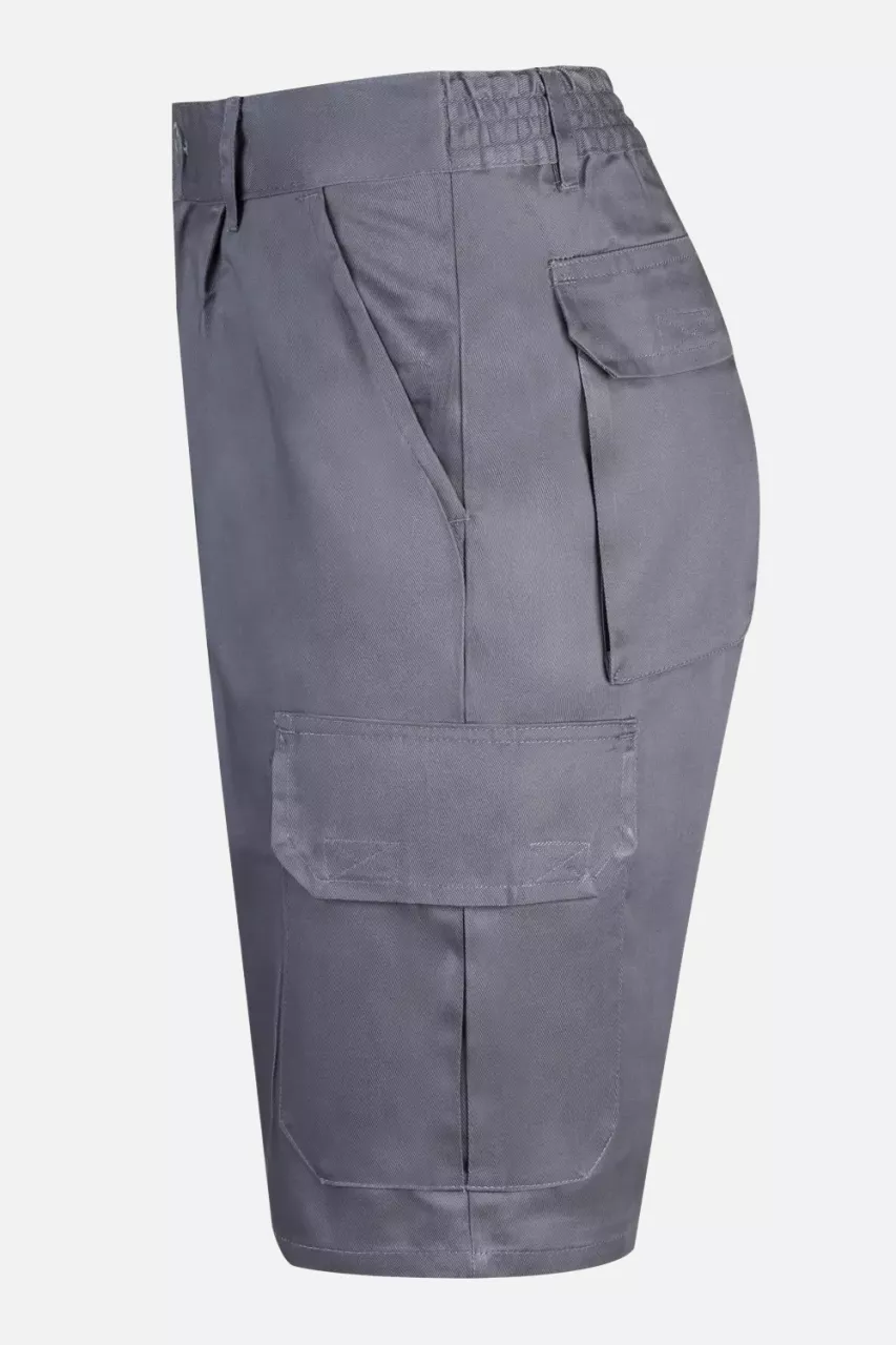 Velilla 344-08, Work Shorts, Grey, image 2, gallery thumbnail