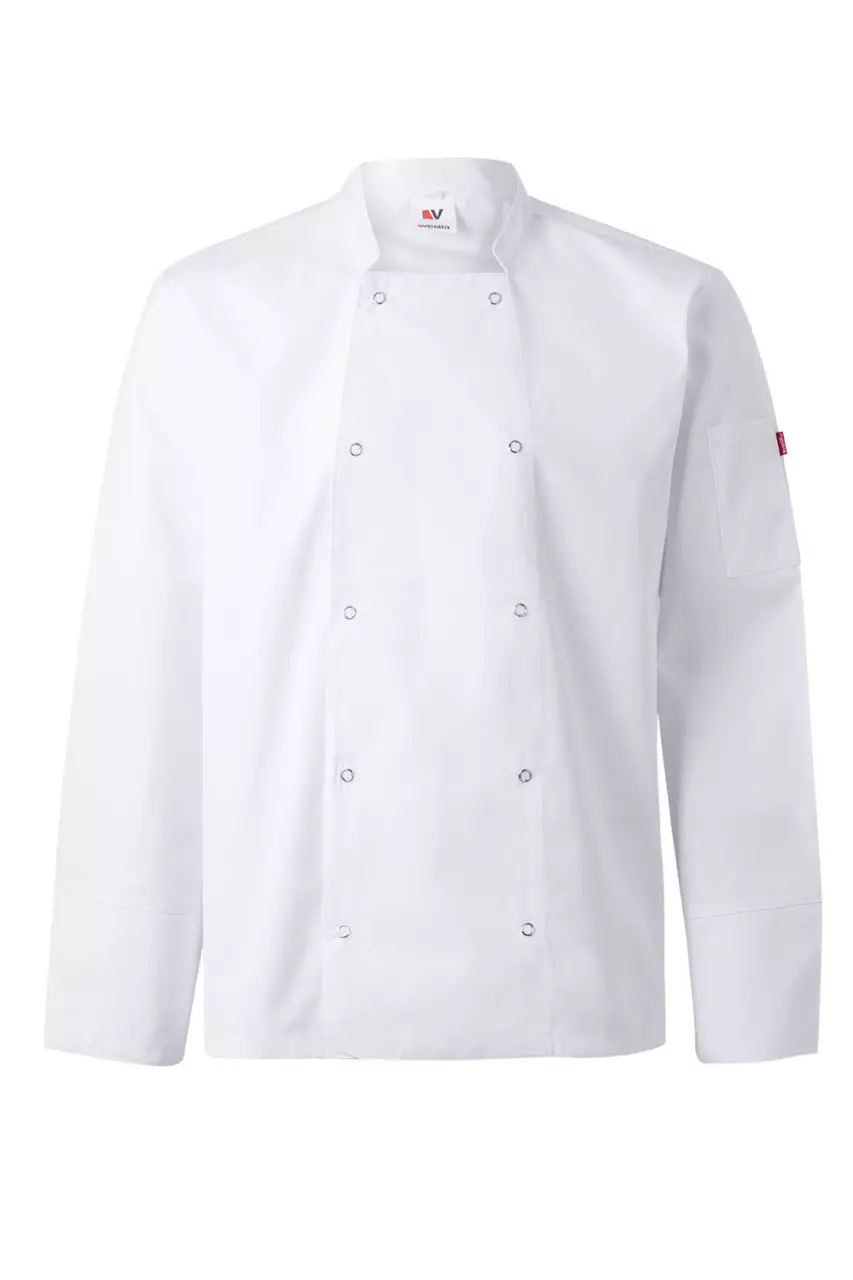 Velilla 405206-07, Long Sleeved Chef Jacket, White