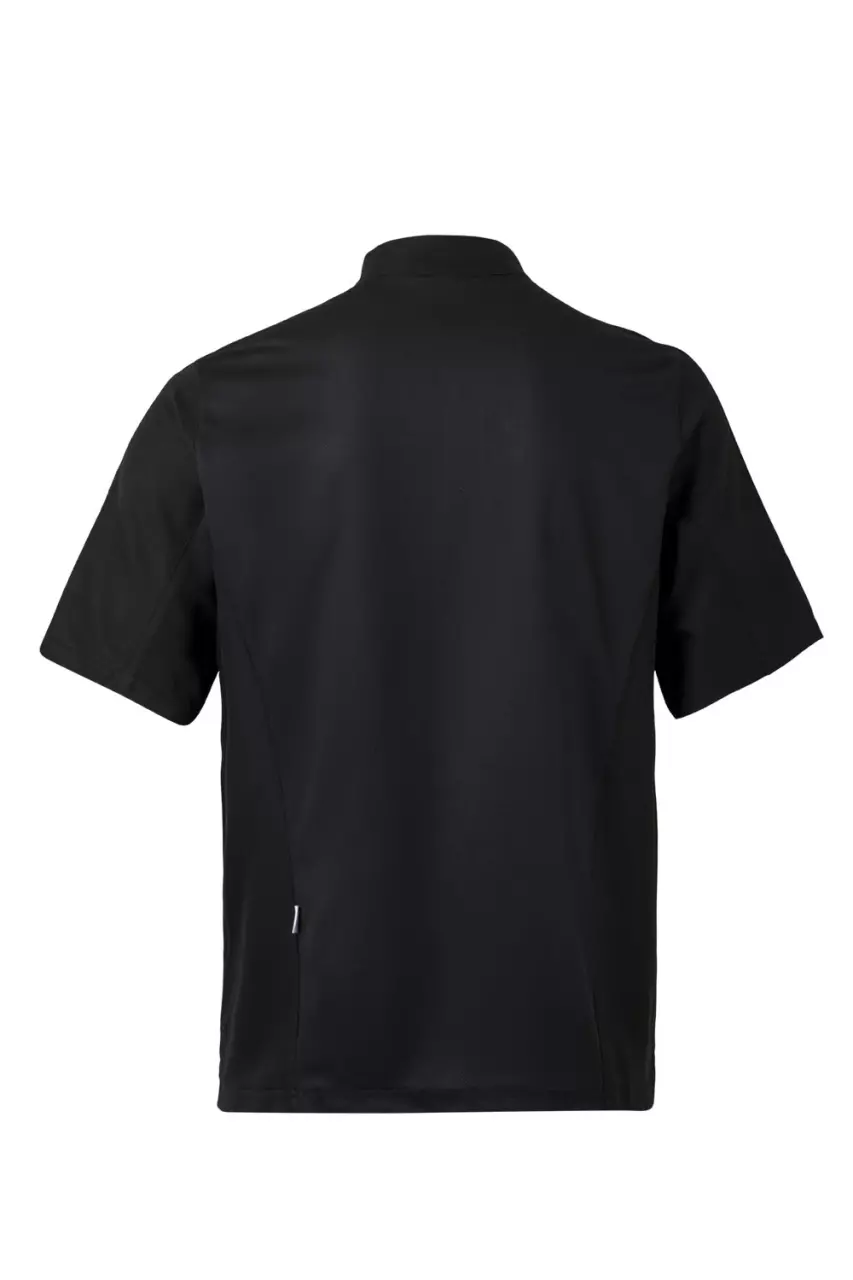 Velilla 405209-00, Short-Sleeved Chef Jacket, Black, image 2, gallery thumbnail