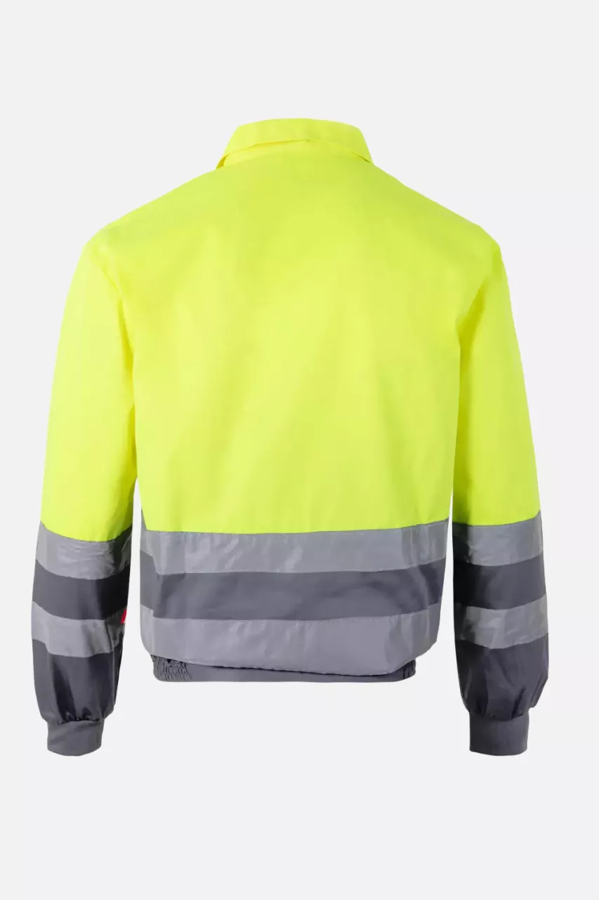 Velilla 0153-08-20-2, High-Vis Jacket, Size 4XL/5XL, Grey/High-Vis Yellow, image 4, gallery thumbnail