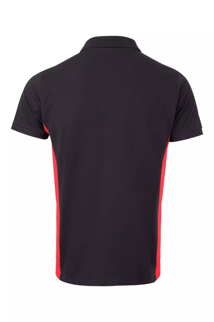 Velilla 105504-00-12, Polo Shirt, Black/Red, image 2, gallery thumbnail