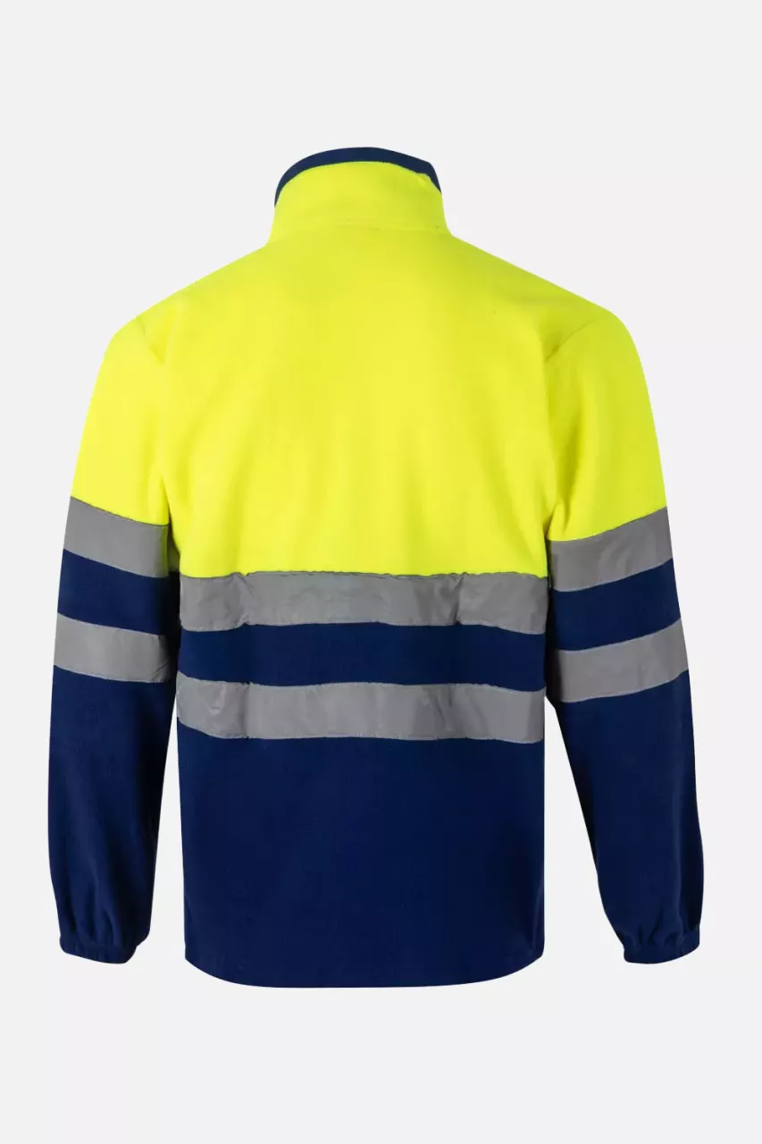 Velilla 0183-09-20, Warnschutz-Fleecejacke, Königsblau/Warngelb, image 2, gallery thumbnail
