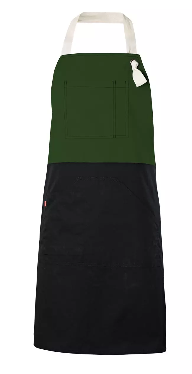Velilla 404210B-04, Work Apron, Forest Green/Black
