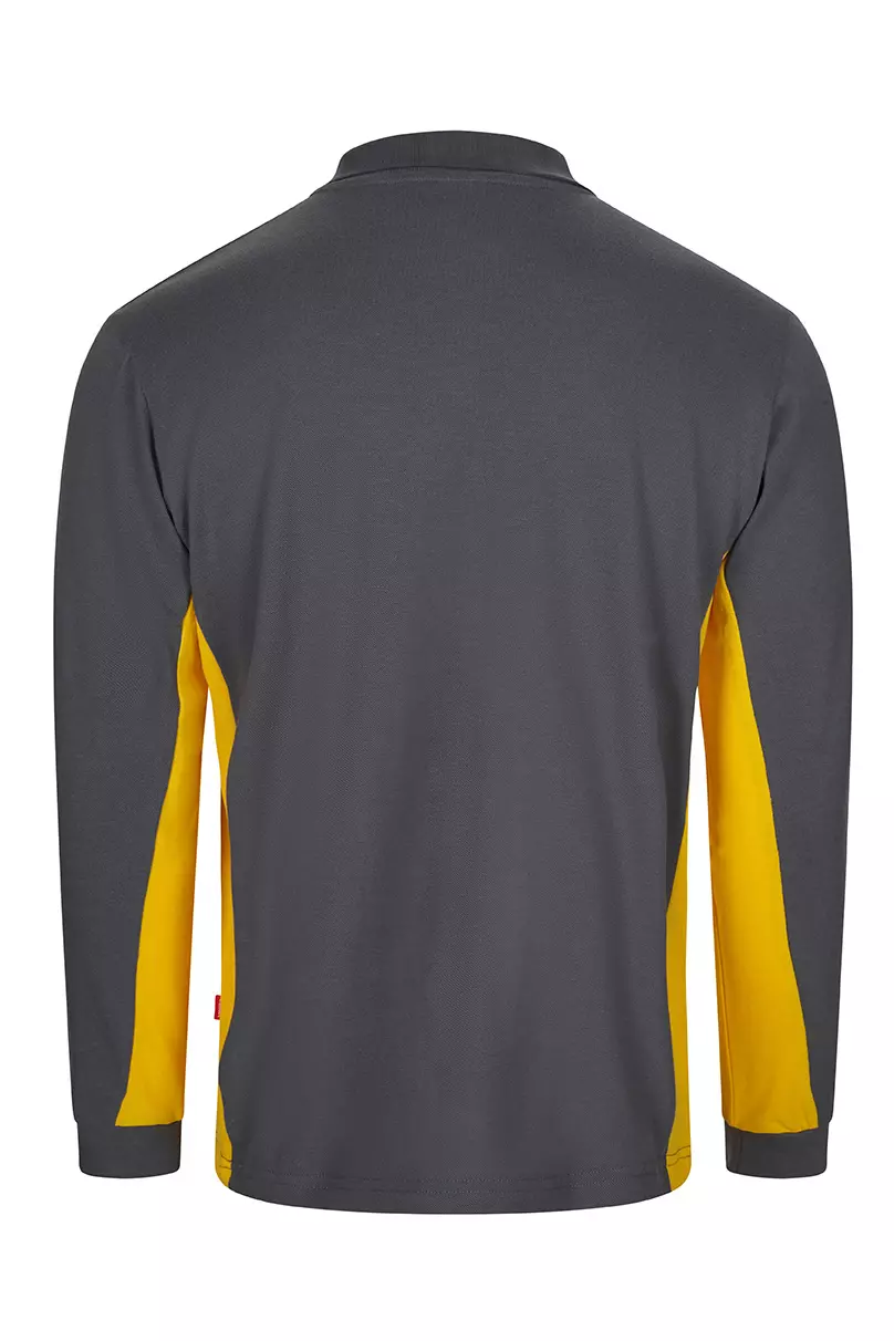 Velilla 105514-08-17, Long Sleeved Polo Shirt, Grey/Yellow, image 2
