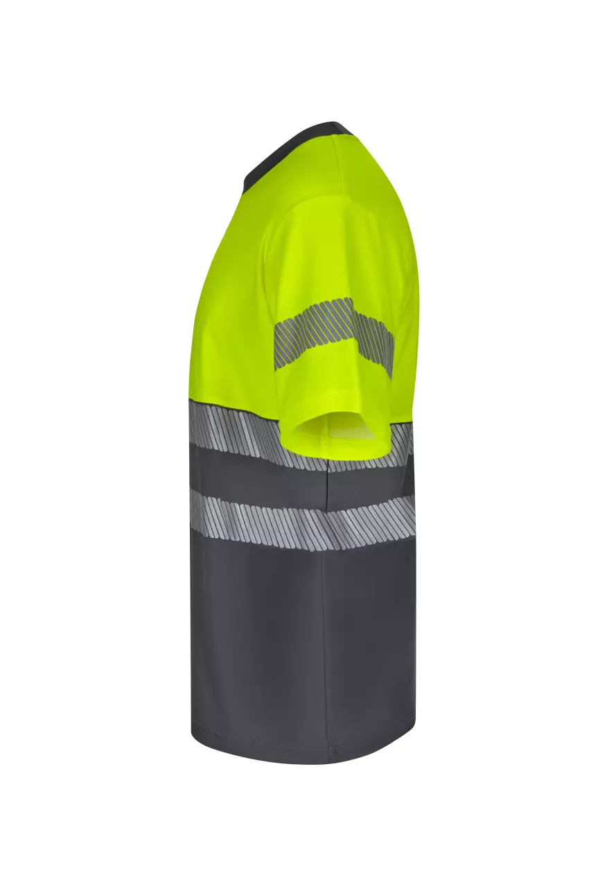 Velilla 305509-08-20, Warnschutz-Kurzarm-T-Shirt, Grau/Warngelb, image 2, gallery thumbnail