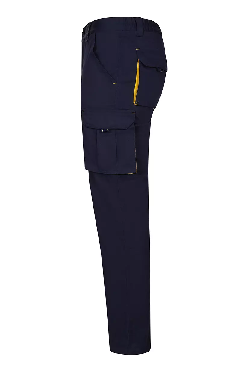 Velilla 103024S-61-17, Work Trousers, Navy Blue/Yellow, image 2