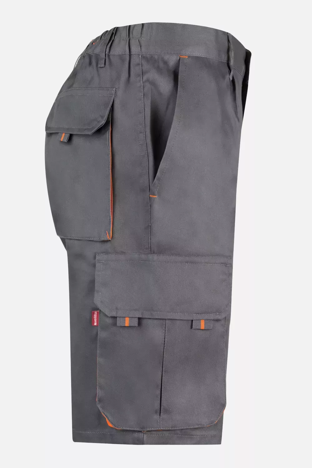 Velilla 103007-08-16, Work Shorts, Grey/Orange, image 5