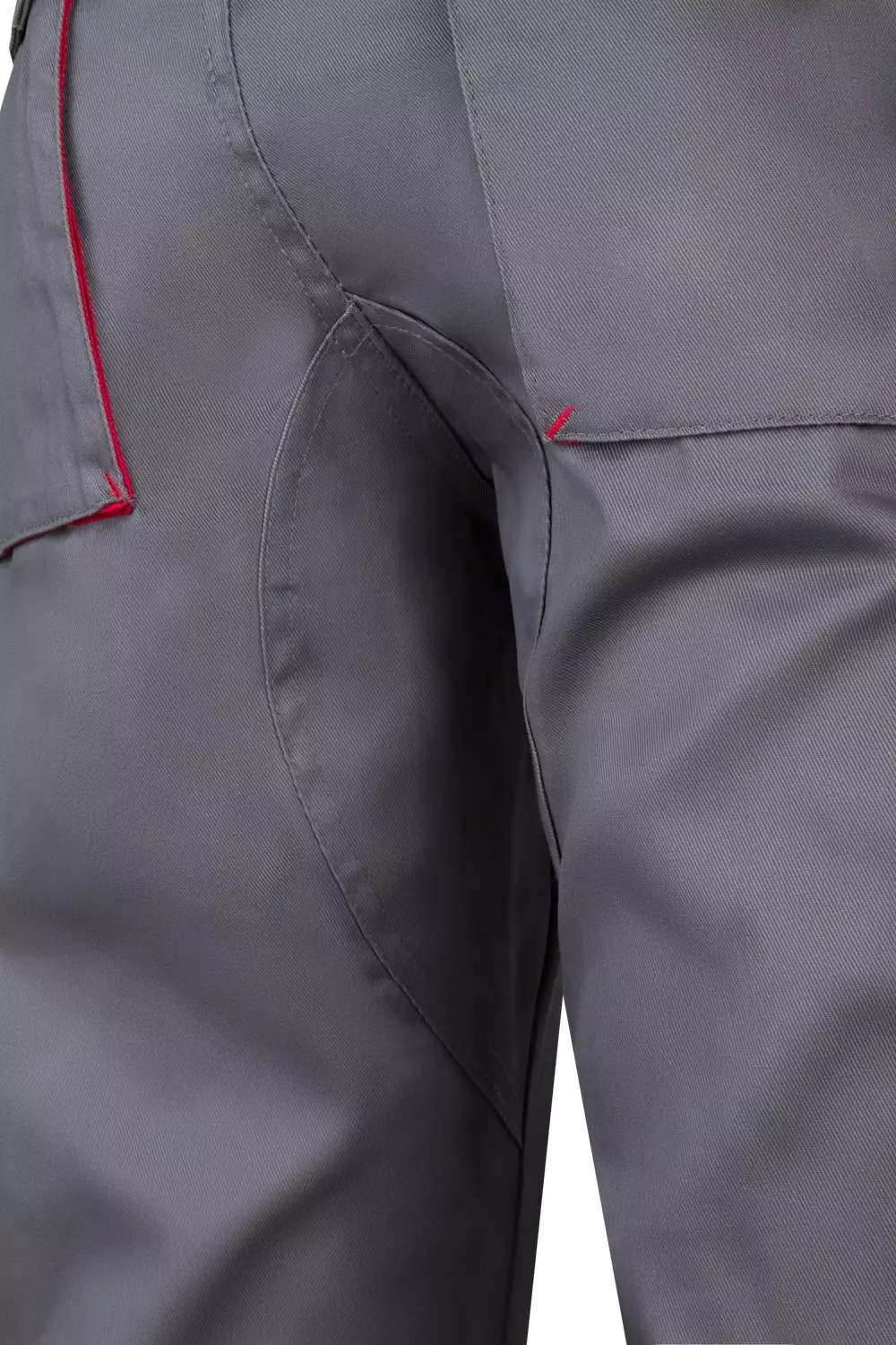 Velilla 103004-08-12, Work Trousers, Grey/Red, image 4