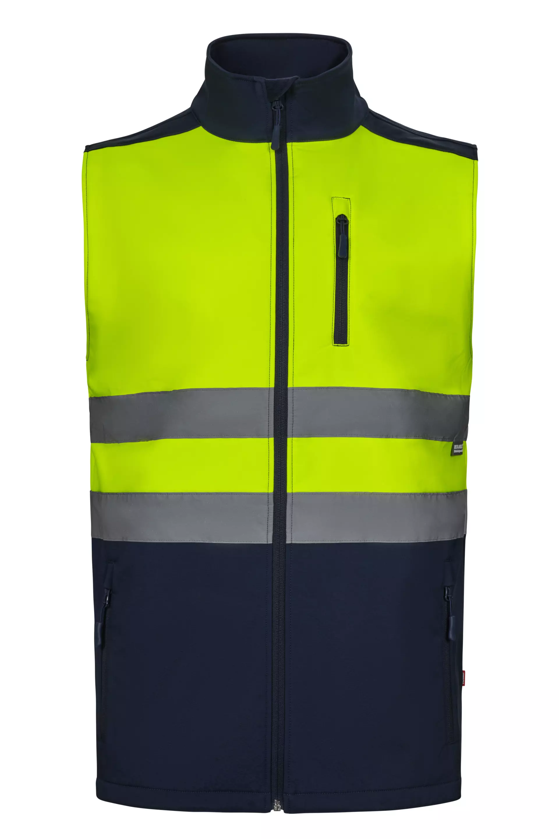 Velilla 305906-61-20, High-Vis Vest, Navy Blue/Hi-Vis Yellow