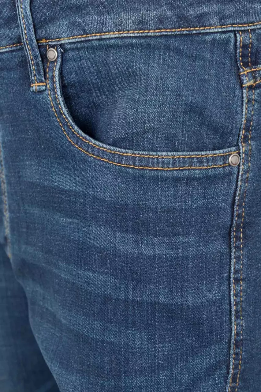 Velilla 103017S-63, Work Shorts, Blue Denim, image 8, gallery thumbnail
