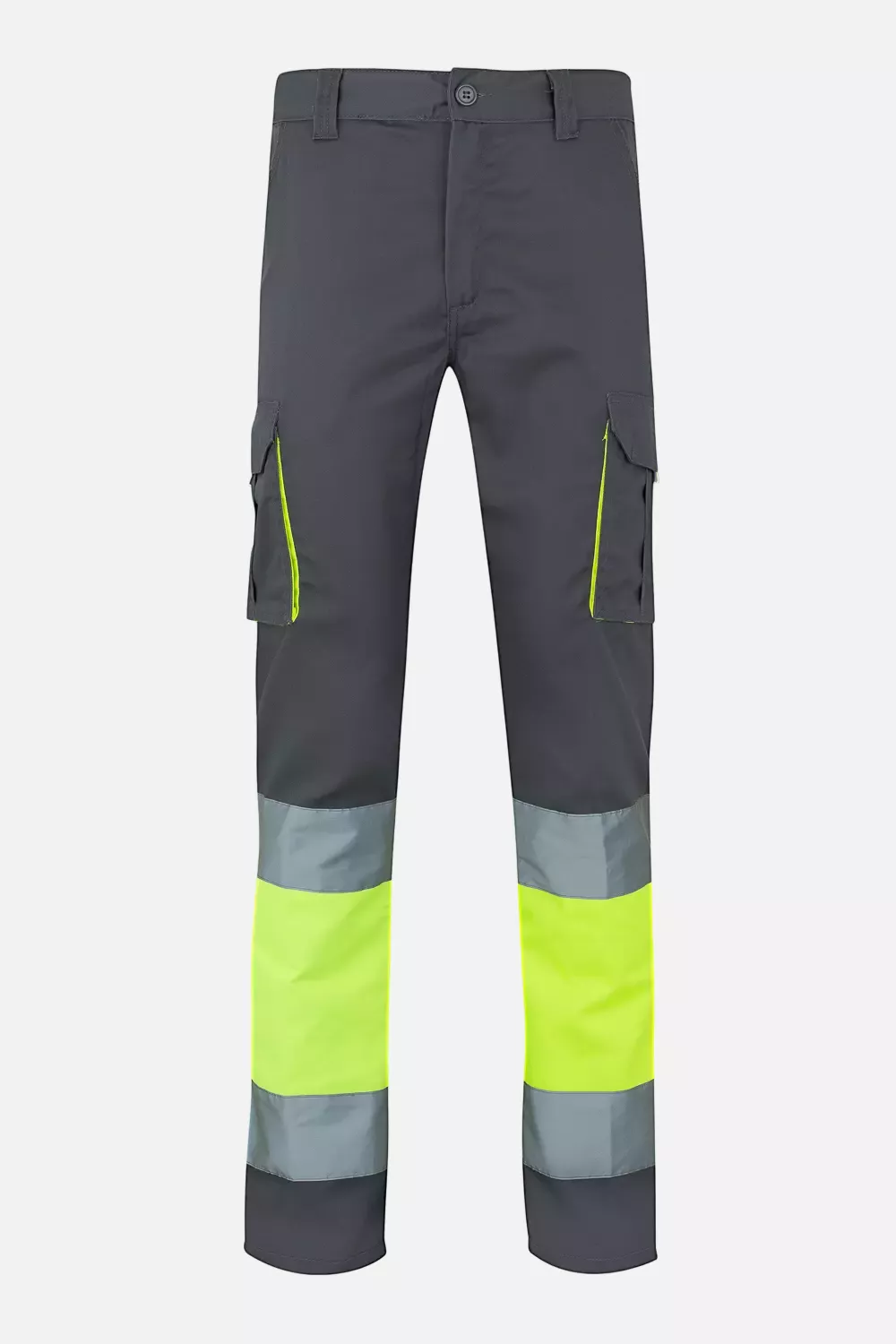 Velilla 303002S-08-20, High-Vis Work Trousers, Grey/Hi-Vis Yellow, image 1