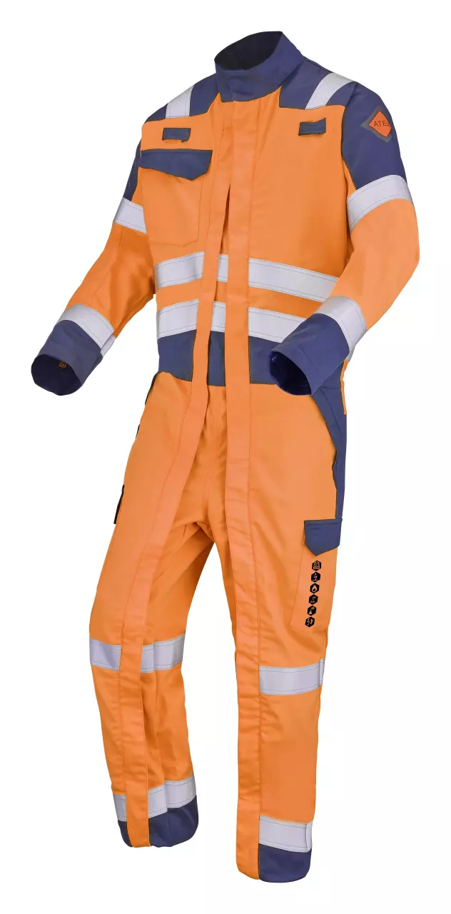 Cepovett 9J728505-XGZ-HYN, Condor Warnschutz Overall, Orange Fluo/Marineblau, image 1, gallery thumbnail