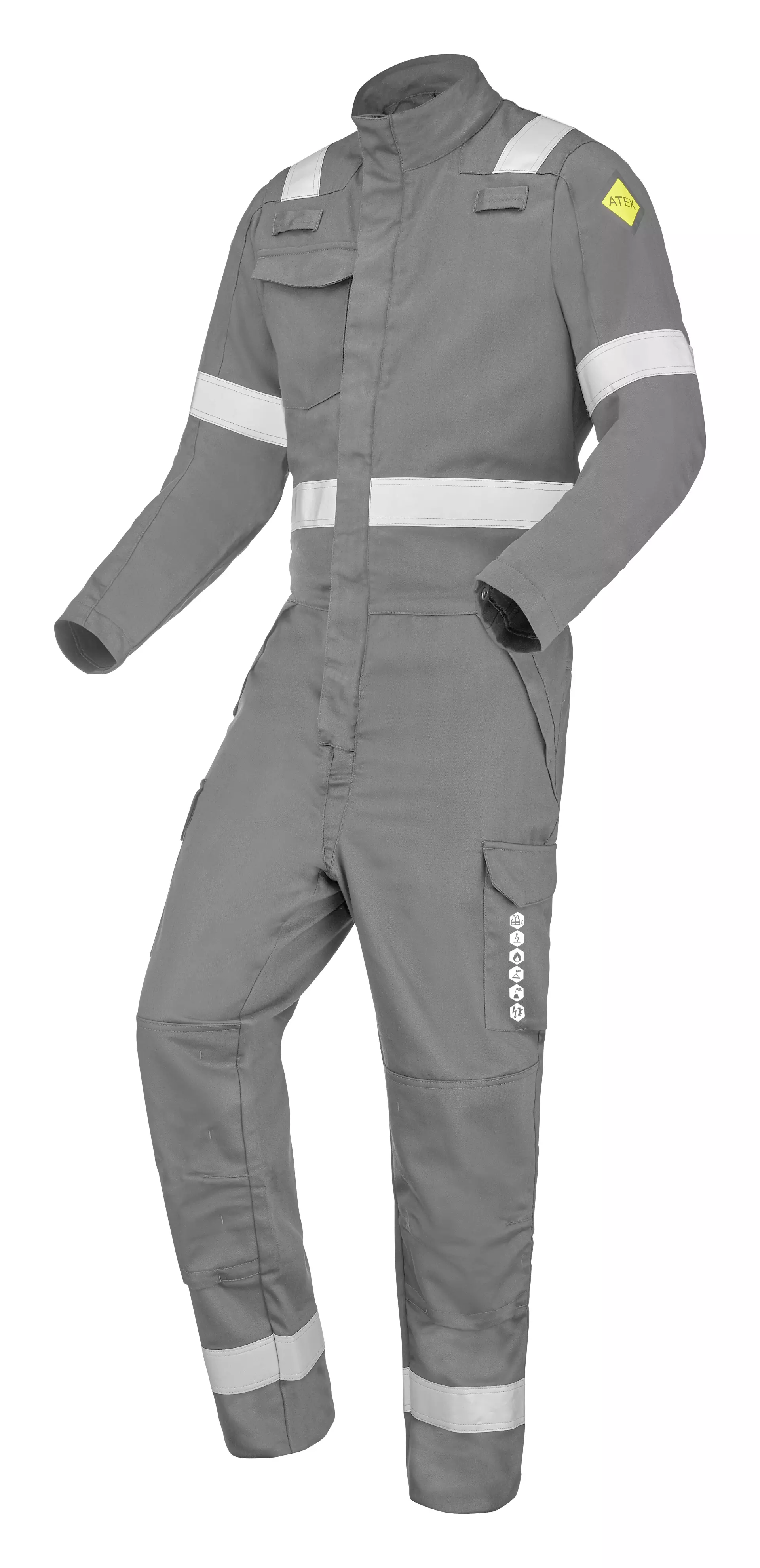 Cepovett 9G828496-LFZ-HNN, Colachi Hi-Vis Coverall, Steel Grey
