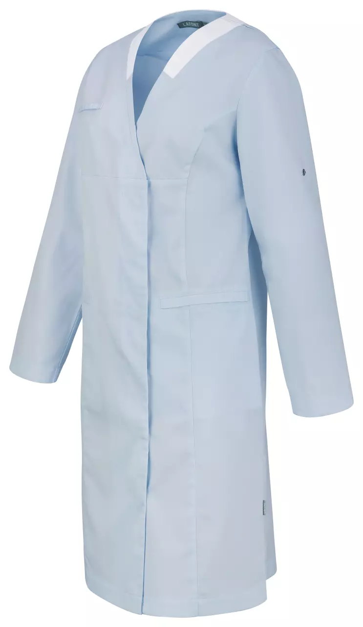 LaFont 8RELPC-SUJ-GDJ, Relax Lab Coat, Sky Blue/White, image 1, gallery thumbnail