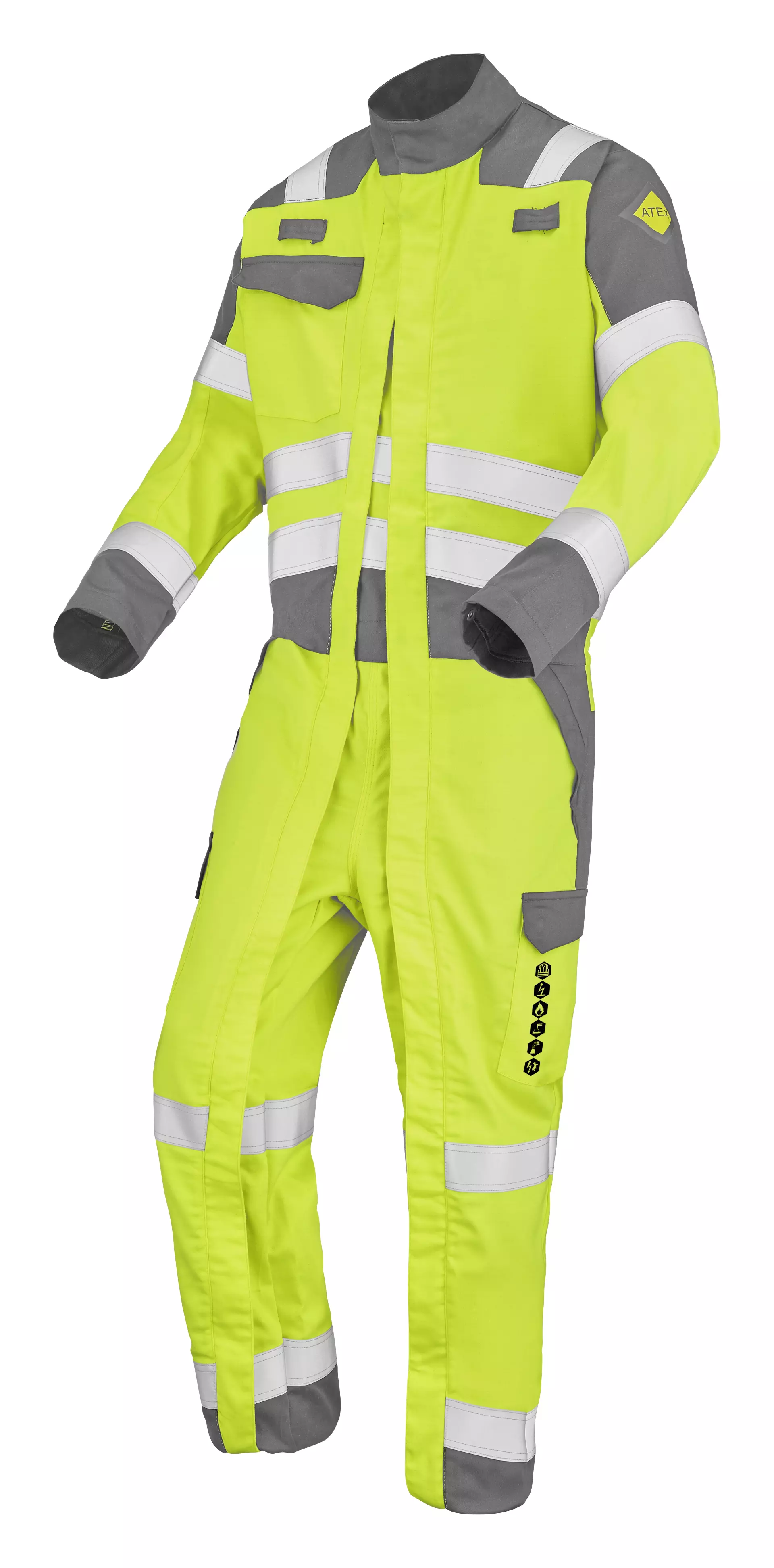 Cepovett 9J728496-VSZ-HWN, Paniri Hi-Vis Coverall, Fluo Yellow/Steel Grey, image 1