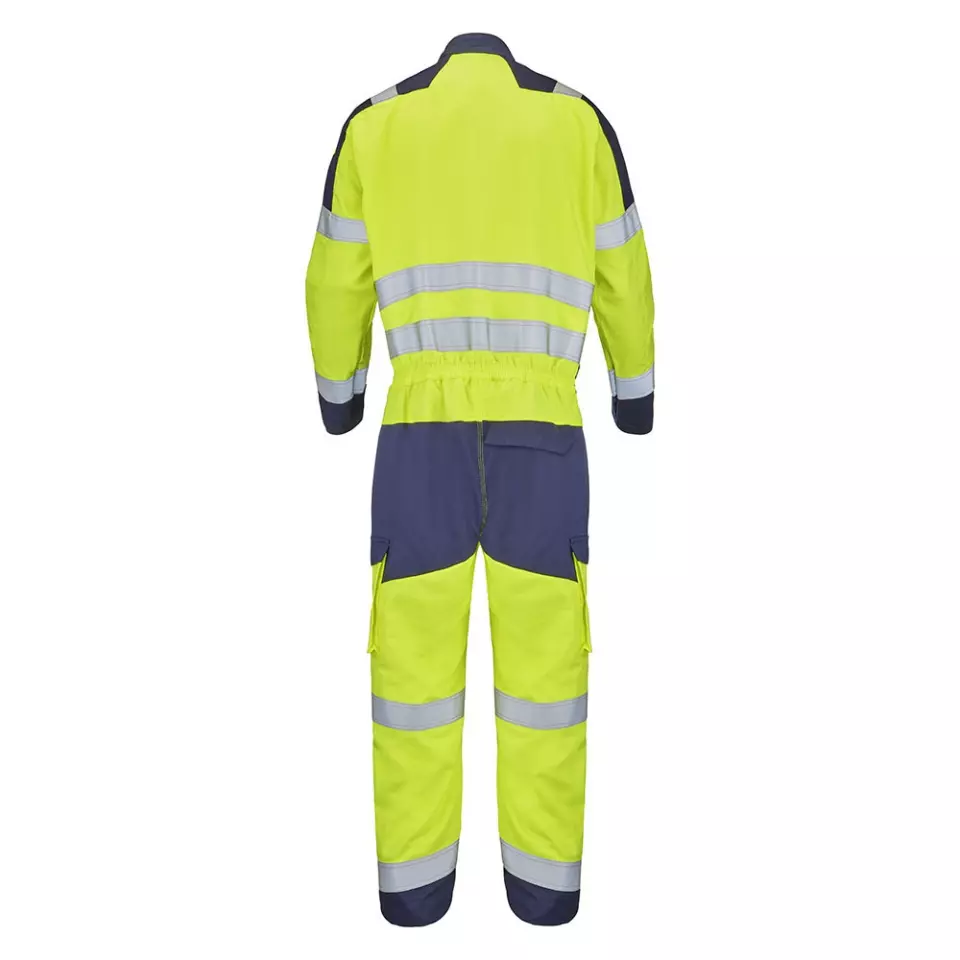 Cepovett 9J728496-VXZ-HBN, Paniri Hi-Vis Coverall, Fluo Yellow/Navy Blue, image 2, gallery thumbnail