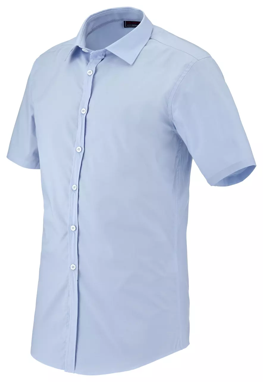 LaFont 5P208658-SNZ-GWN, Capuccino Men's Short Sleeve Shirt, Sky Blue, image 1, gallery thumbnail
