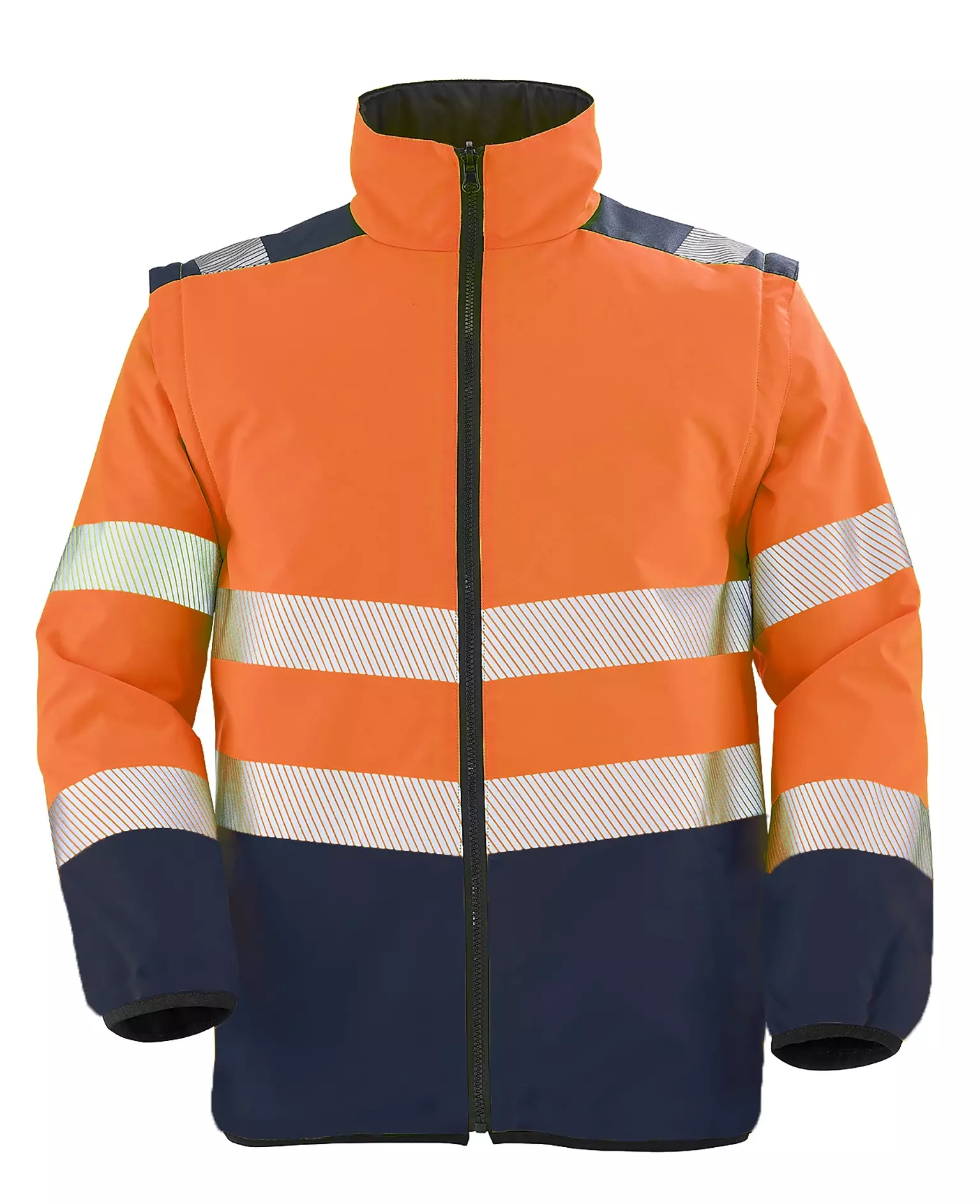 Cepovett 9D05-XYR-HCF, Morvan Hi-Vis Down Jacket, Fluorescent Orange/Navy, image 1