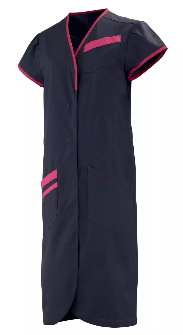 LaFont 8PMCPC-HJN-GVB, Daphnee Short Sleeve Store Coat, Anthracite/Pink, image 1, gallery thumbnail