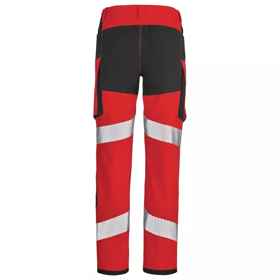 LaFont 1FLST3PI-YCC-GHQ, Star Pi Warnschutz Arbeitshose, Fluo Rot/Schwarz, image 2, gallery thumbnail