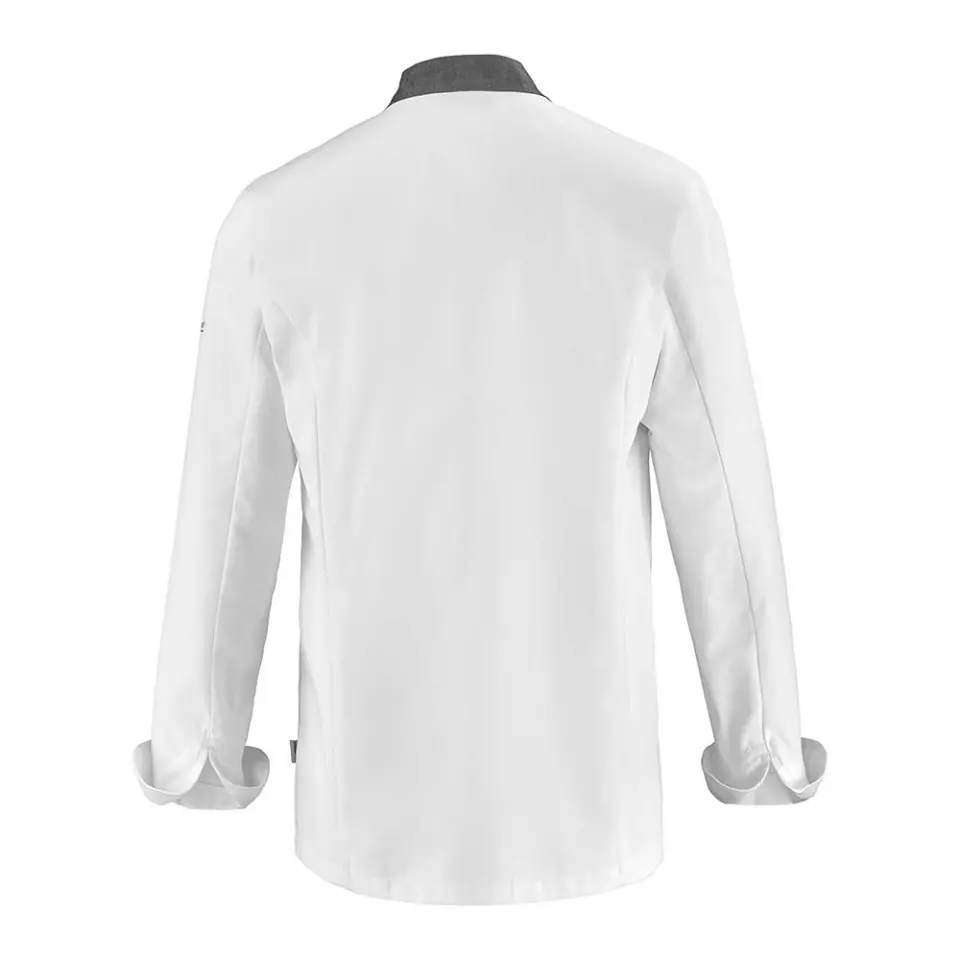 LaFont 2CBBPC-ZYE-GSC, Cabbage Mandarin Collar Jacket, White/Anthracite, image 2, gallery thumbnail