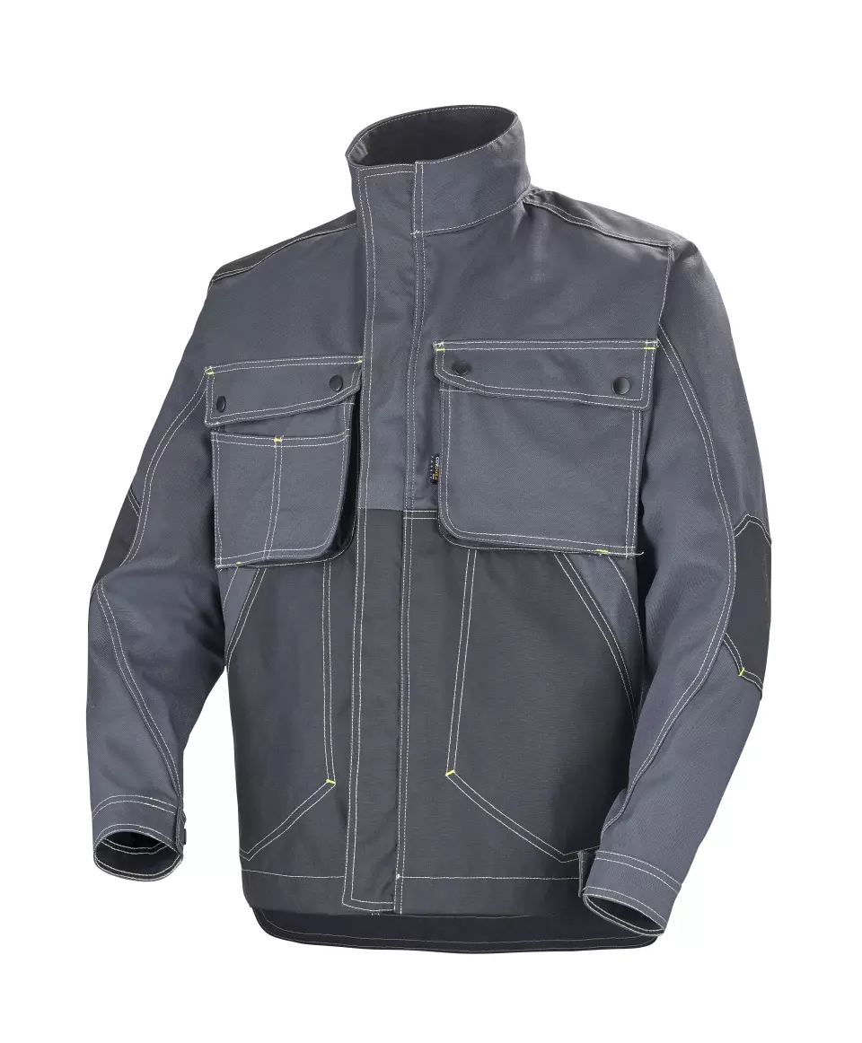 Cepovett 92509883-HAC-HCQ, Craft Worker Stand Collar Jacket, Anthracite/Black, image 1, gallery thumbnail