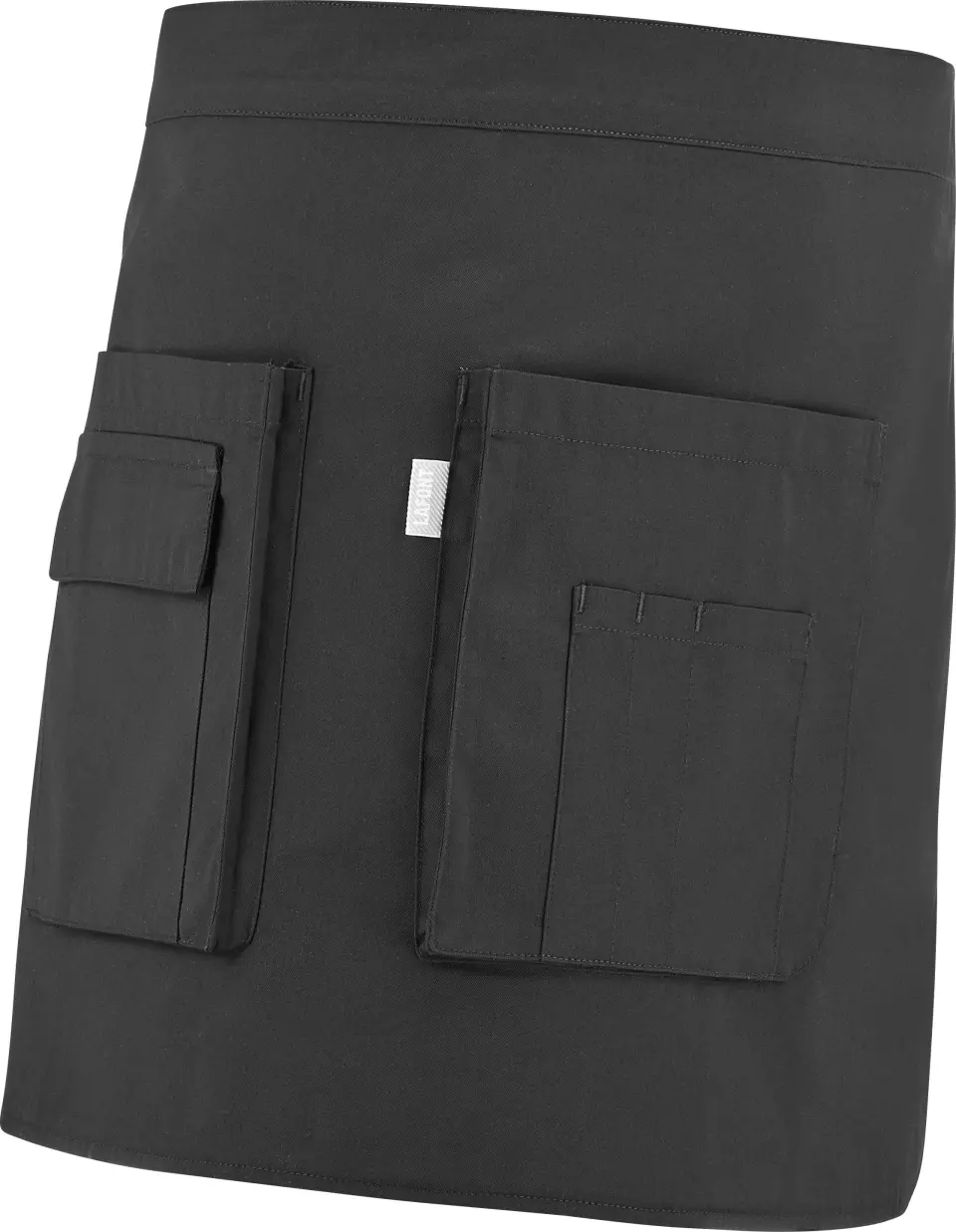 LaFont 9CAS9185-SZ, Cashew Catering Apron, Black, image 1, gallery thumbnail