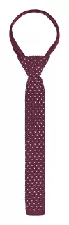 LaFont T590-BT, Bolivar Knitted Tie, Burgundy, image 1, gallery thumbnail