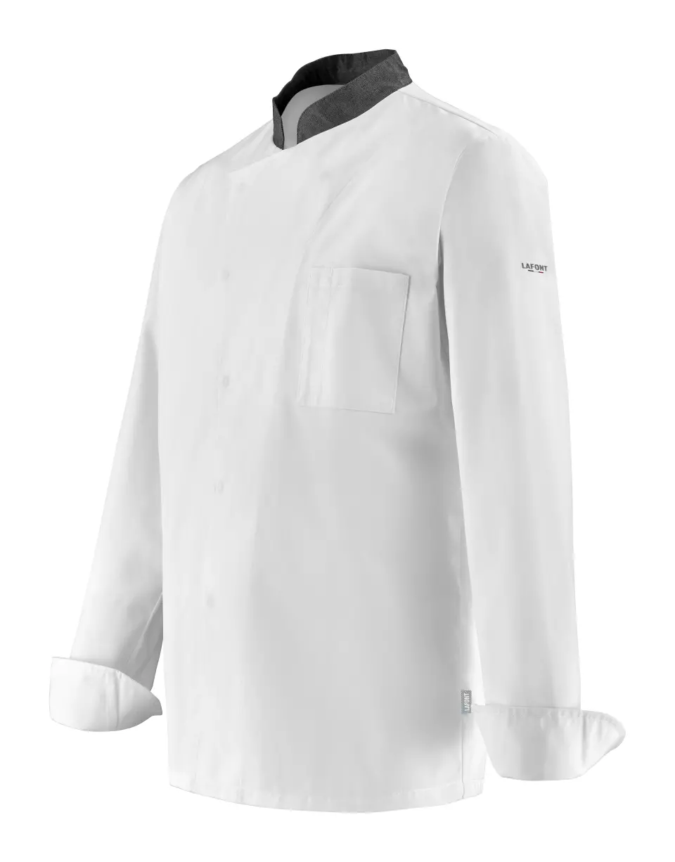 LaFont 2CBBPC-ZYE-GSC, Cabbage Mandarin Collar Jacket, White/Anthracite, image 1, gallery thumbnail